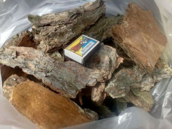 Сосновая кора, шишки, мульча