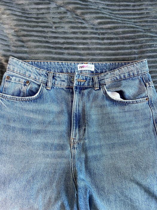 темно сині джинси ZARA / джинси палаццо / прямі джинси