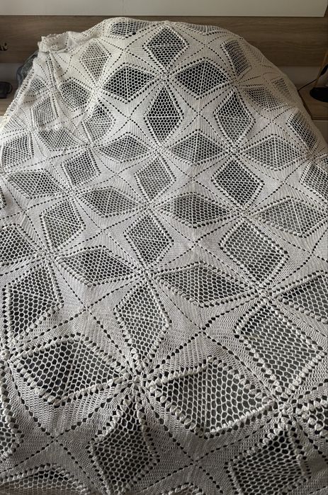 Conjunto crochés e linho ( 10 pecas)
