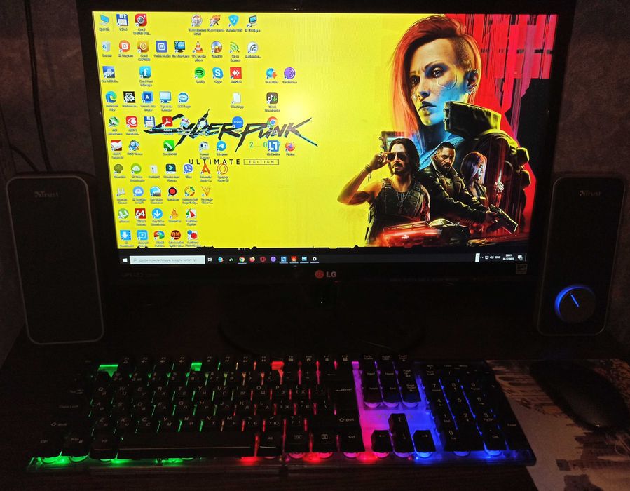 Ігровий комплект IPS 24" LG, RX470 8Gb, 16/500Gb, клавіатура, гарнітур