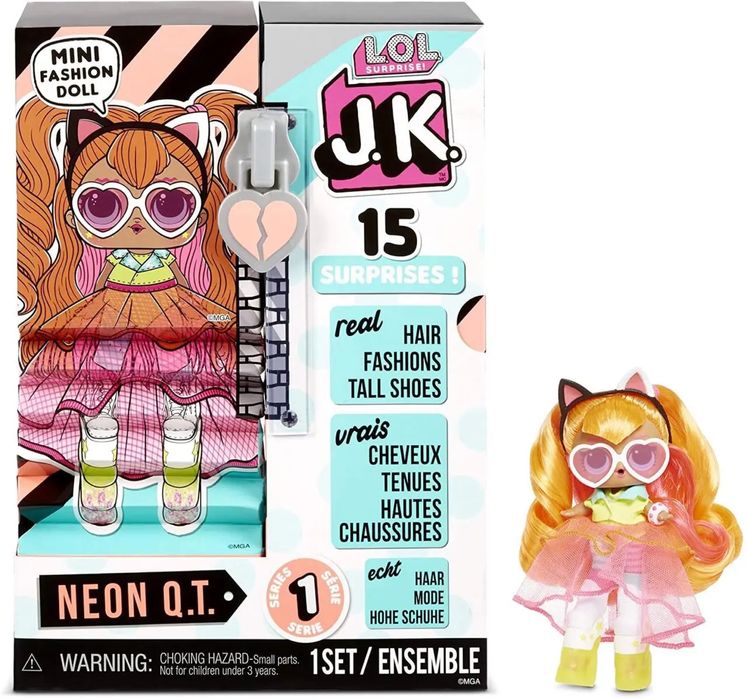 Лялька LOL Surprise JK Neon QT Mini Fashion Doll