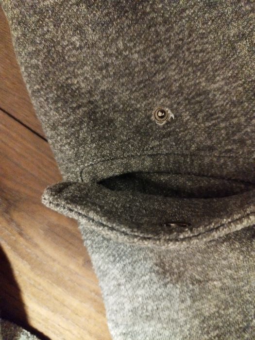 Kurtka parka rozpinana szara