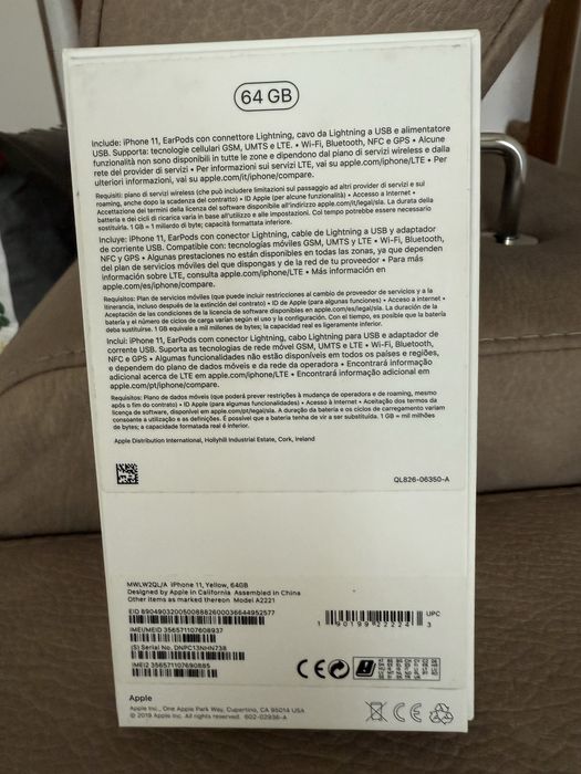 Iphone 11 64 GB  original amarelo bateria 100%