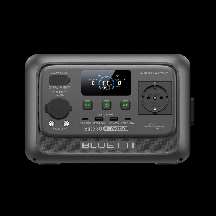 Зарядна станція BLUETTI Elite 30 V2 | 600 Вт, 288 Вт·год
