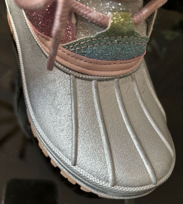 Juicy Couture Śniegowce brokatowe tęczowe NOWE rozmiar 29