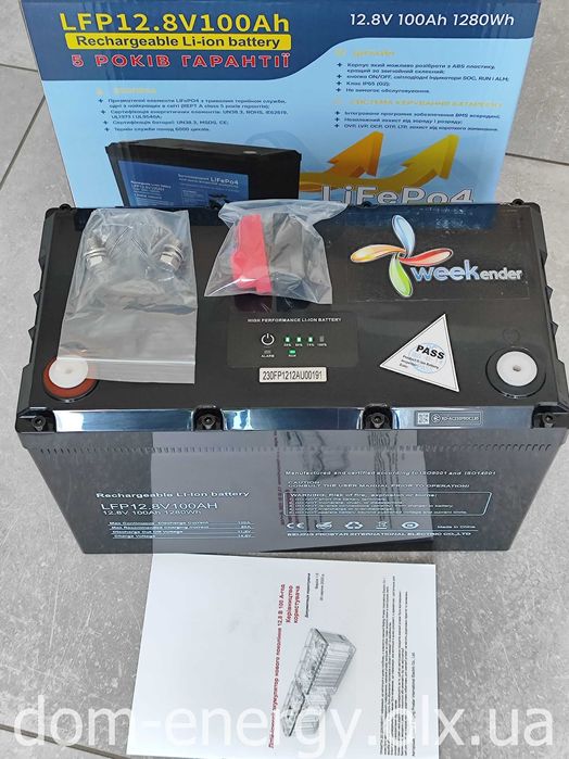 Гарантия 5 лет !! Аккумулятор Литий-ферумный LiFePo4 100Ah 12v АКБ