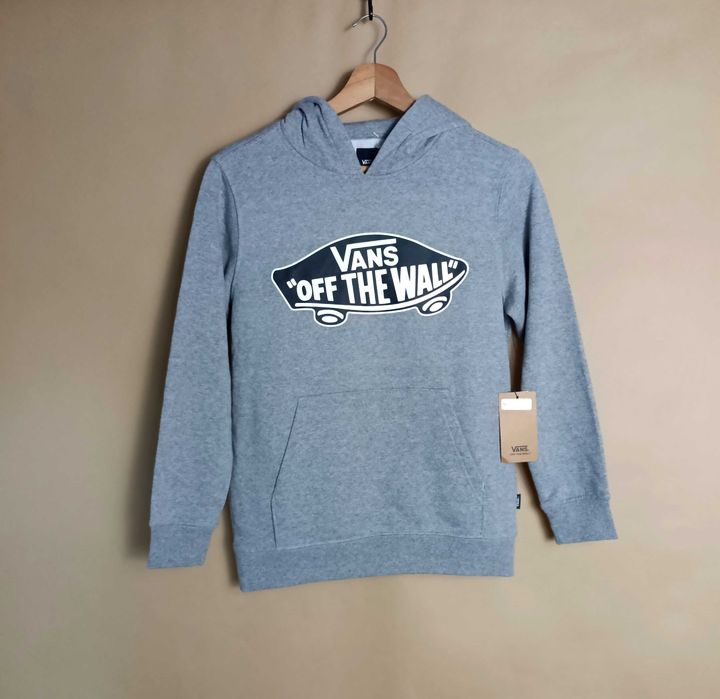 vans bluza kangurka szara s dziecko bawełna hoodie skate klasyk