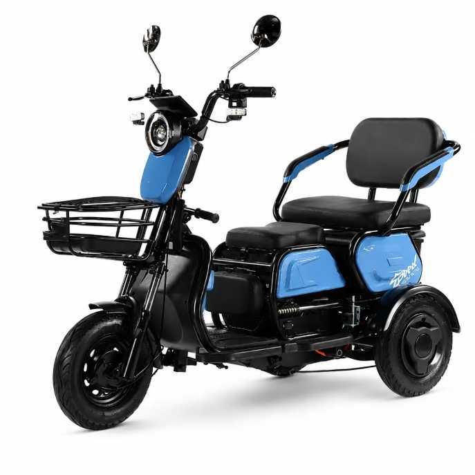 Трицикл акумуляторний VOLT DRIVE 1000 Вт, 35 км/год, запас ходу до 45 км
