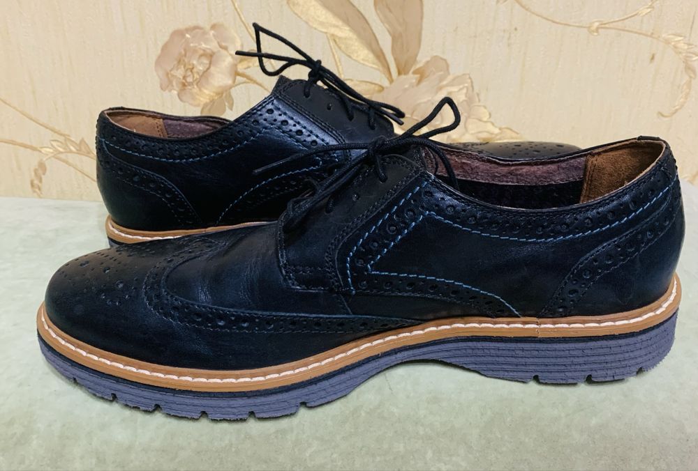 Шкіряні оксфорди Clarks 43 р. устілка 28 см.