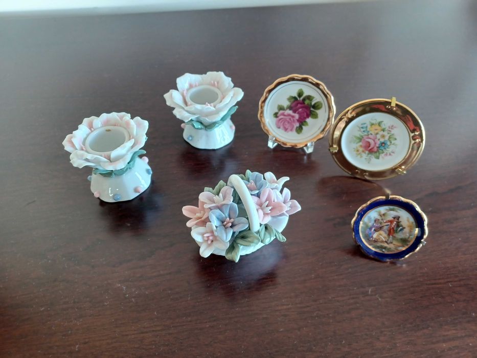 Miniaturas Diversas em porcelana e barro