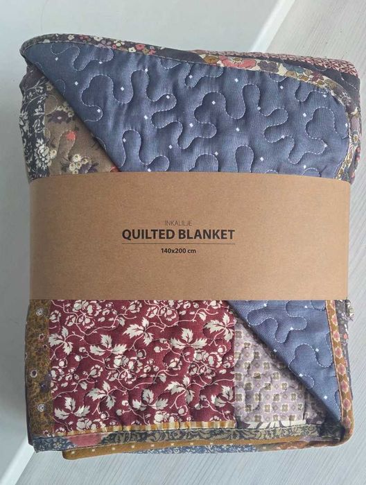 Плед стьобаний INKALILJE 140x200 см петчворк новий (покривало)