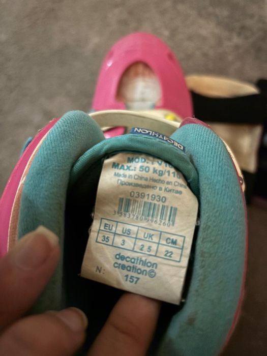 Patins em linha+capacete+proteções