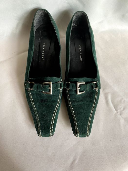 Sapatos Senhora Aura Blanc Verde Esmeralda