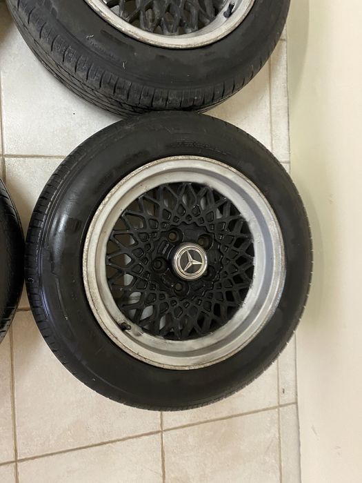Jantes 15” 5x112 com aba originais Melber Mercedes w201 w124 190 amg