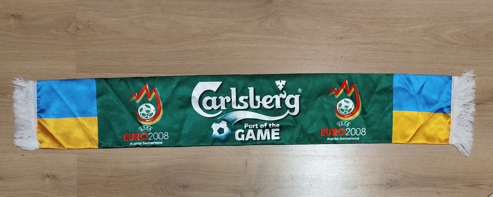 Шарф UEFA EURO 2008 Carlsberg Австрія-Швейцарія футбольний
