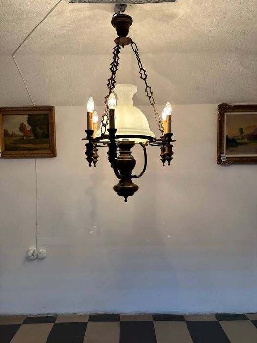 Старовинна люстра великого розміру на 9 ламп светильник 7220