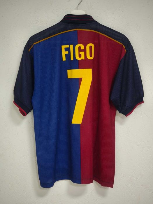 Luís Figo #7 Camisola Oficial FC Barcelona Centenário (1899-1999) -  (Tamanho M)