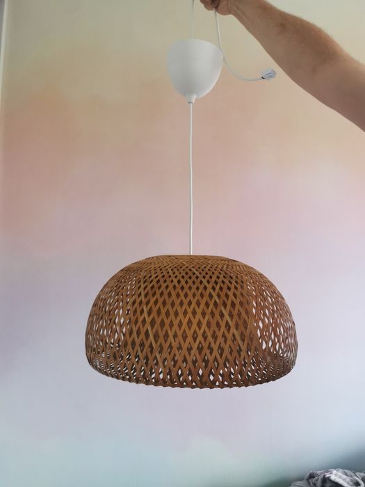 Lampa Ikea Rattan Lampa Ikea Boją stan bdb