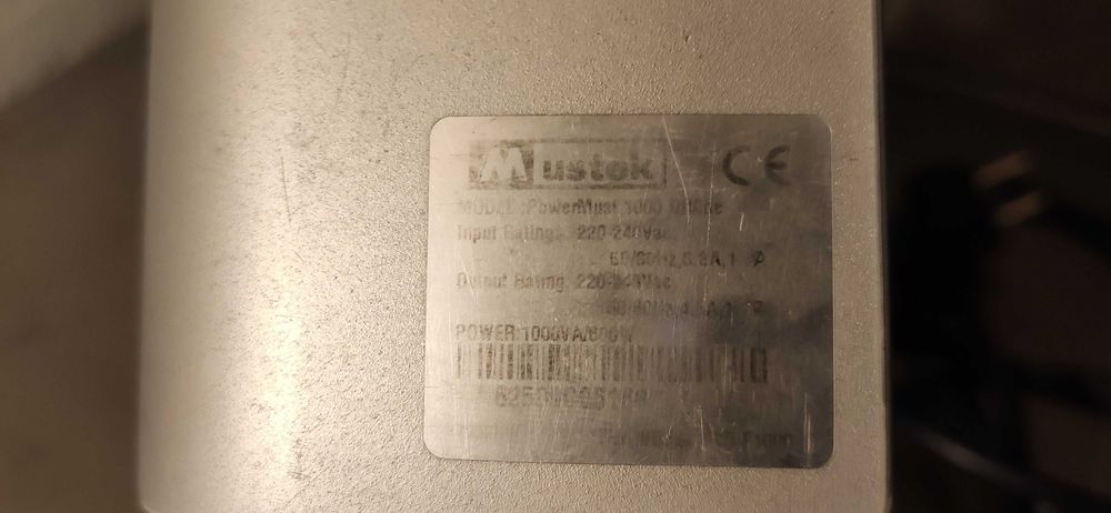 Пристрій Беспирибійного ивлення MUSTEK POWERMUST 1000 Offline
