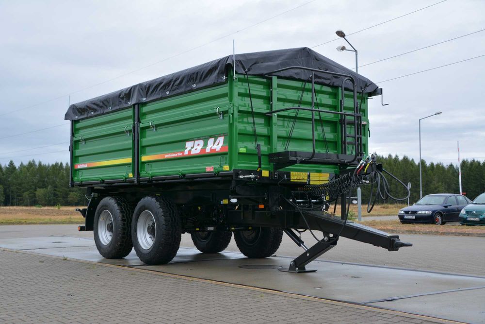 Przyczepa rolnicza tandem  METALTECH TB 14 12 10 ton | PLANDEKA GRATIS