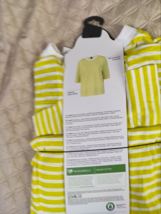 Pasiasta koszulka damska, S, Tchibo