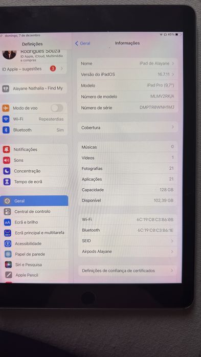 Apple Ipad pro 9,7”