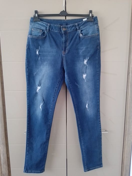 Jeansy rurki damskie 48/50