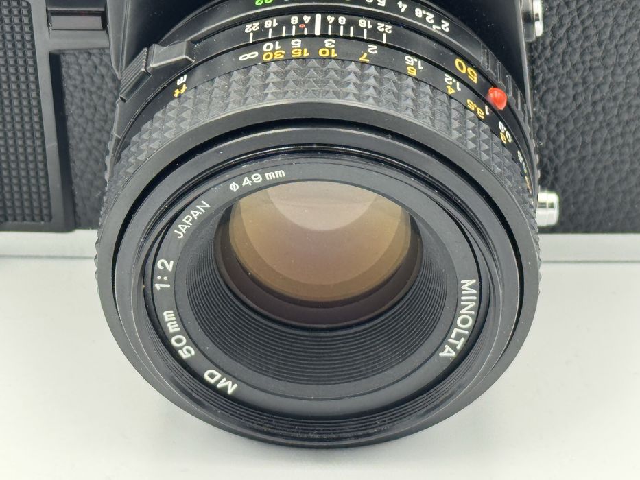 Minolta XGM XG-M z Rokkor 50 1:2 Pudełko Serwis