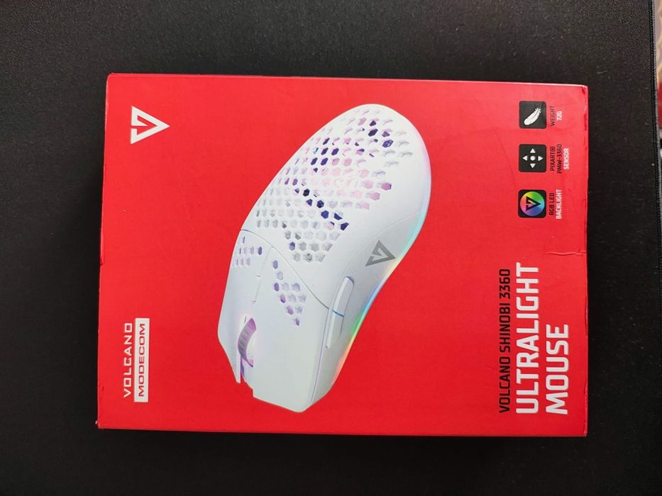 Mysz gamingowa biała