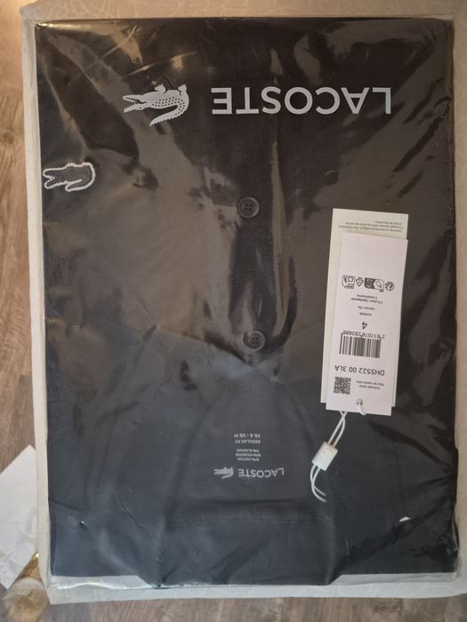 Czarny i Granatowy T-shirt Lacoste