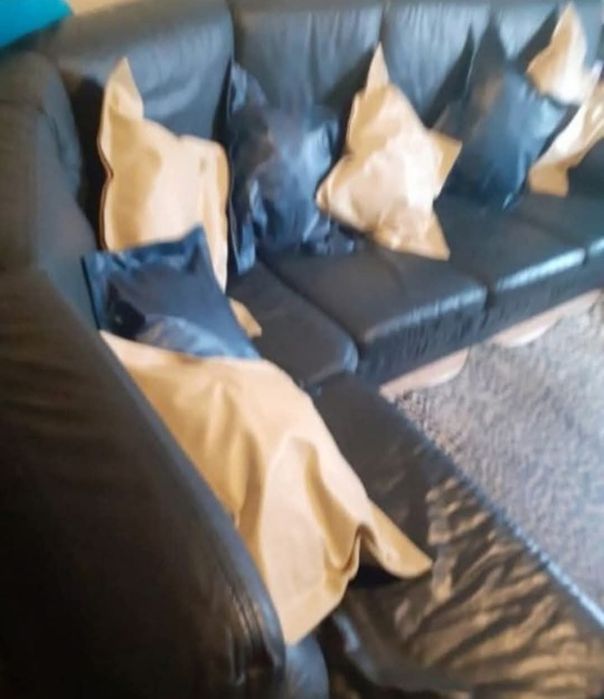 Sofà shoise long azul