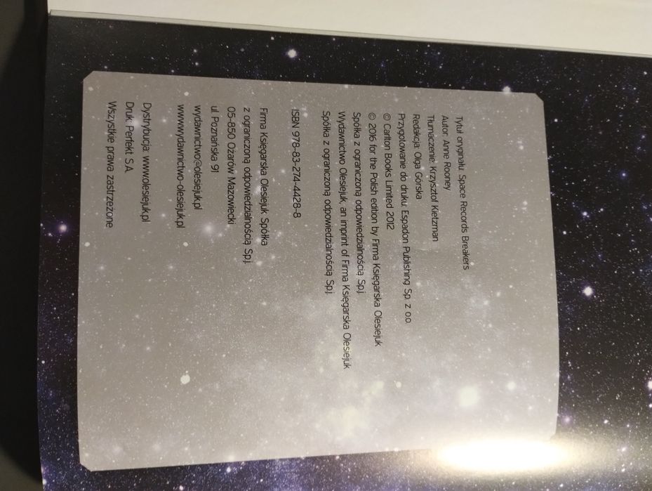 Książka Kosmos Rekordziści