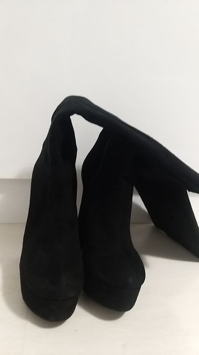 Сапоги натуральная замша +подарок