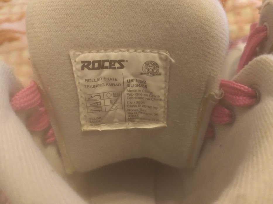 Patins 4 rodas Yo So Luna brancos, pouco uso