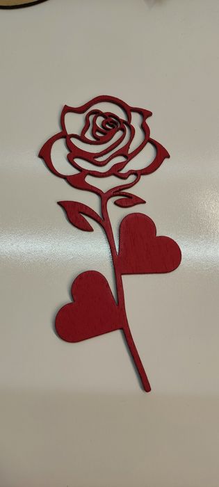 Flor em madeira personalizada