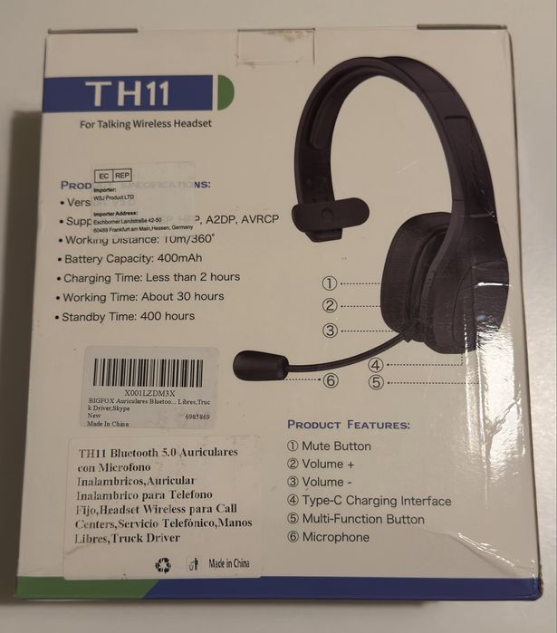 Auriculares Bluetooh com microfone