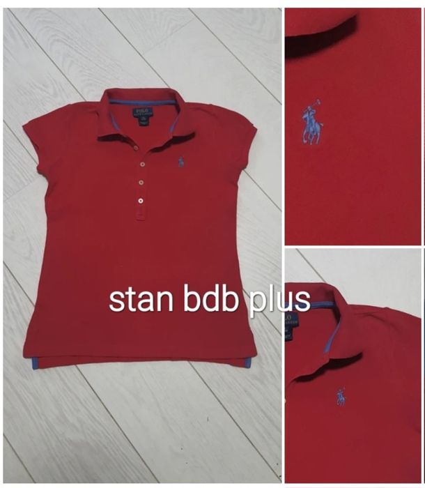 8-10Y, Ralph Lauren, oryginalna koszulka polo  / polówka dziewczęca.