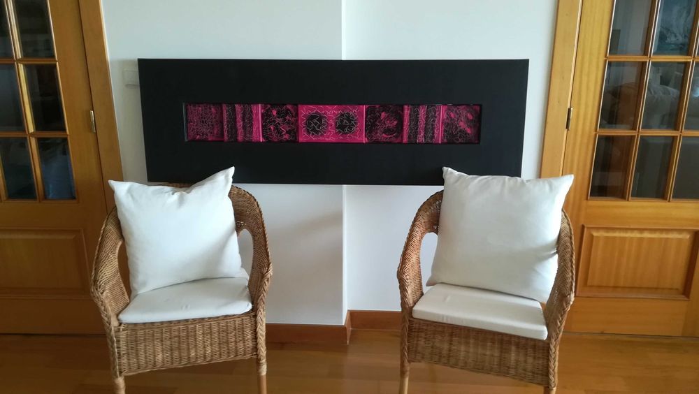 Quadro telas pintura em tinta acrílica Loja AREA