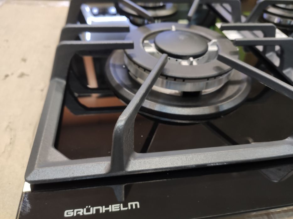 Акция!!! Поверхность газовая варочная GRUNHELM GHGW 0434 MB WOK Турбо