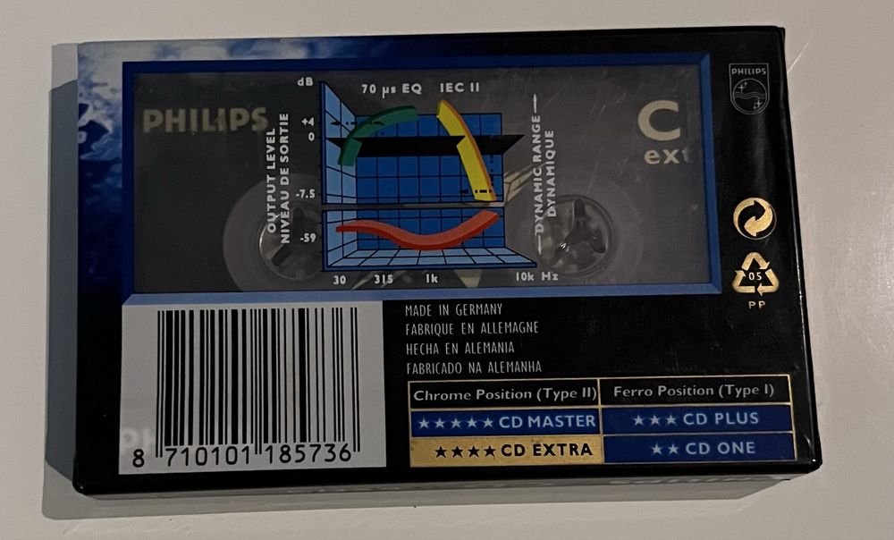 Cassete audio selada 90 minutos