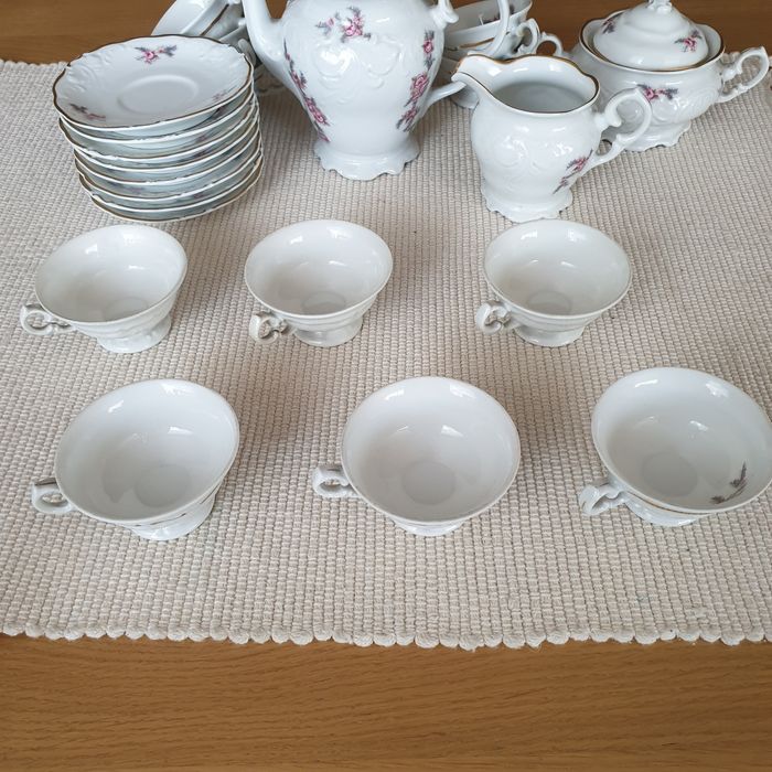 Stara porcelana Wałbrzych serwis do kawy