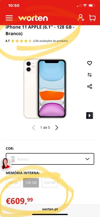 iPhone 11 NOVO 128gb