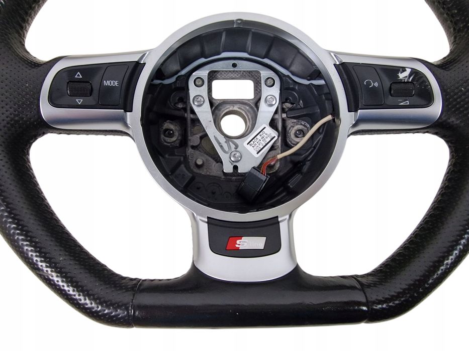 audi tt a3 s-line kierownica skóra płaska 8j0419091g