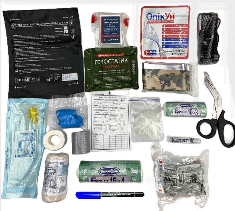 Тактична аптечка IFAK | Військова індивідуальна | Повна комплектація