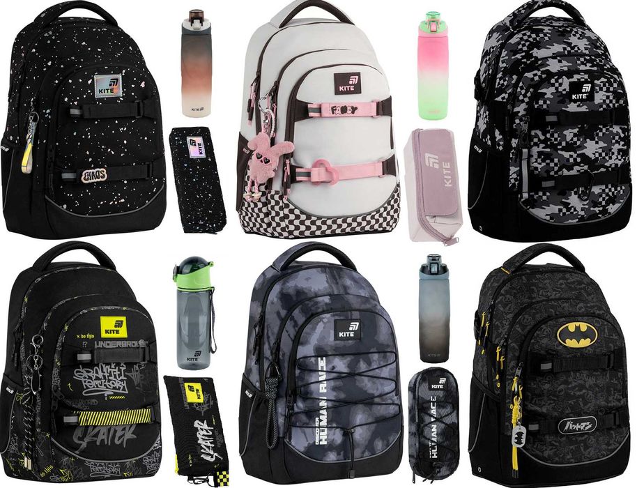 Рюкзак Kite Education teens 727M Graffiti Batman Fancy