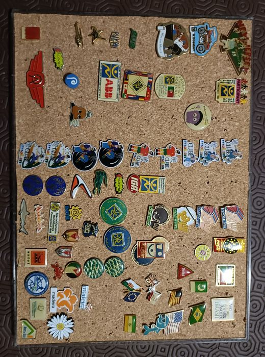 Pins de coleção de diversos temas