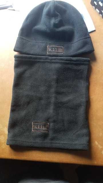 Gorro e Gola Polar Preto - Novo - 2 em 1