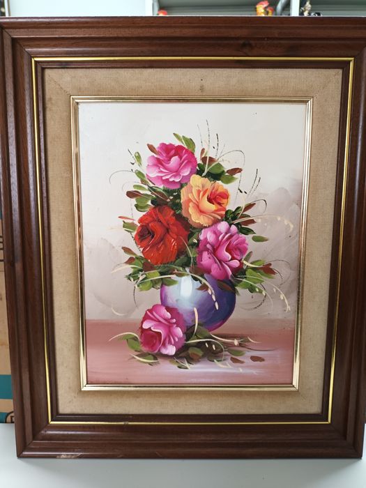 Quadro pintado à mão medidas nas últimas fotos