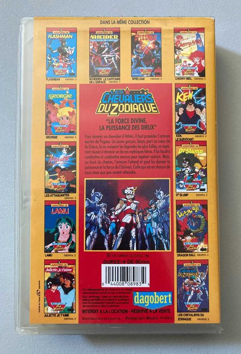 [VHS] Les Chevaliers du Zodiaque (não testado)