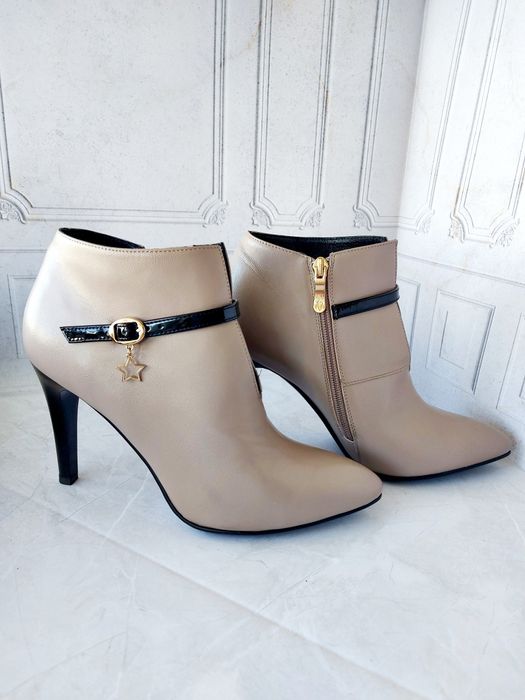 Женские кожаные ботильоны,полуботинки